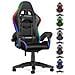 Sedia Gaming Con Led -  Schienale Reclinabile - Sedie Da Gamer Nero - Foto miniatura 1