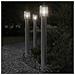 Lampade da Terra Esterni con Presa 3 pz Argento 110 cm Acciaio - Foto miniatura 7