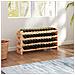 Portabottiglie in Legno di Pino, Cantinetta Vini con 4 Ripiani per 48 Bottiglie, 114x28x56.5 cm, Colore Legno - Foto miniatura 2