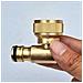 Adattatore Per Rubinetto Girevole A 90 Gradi - Ottone Standard Europeo - Foto miniatura 2