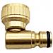 Adattatore Per Rubinetto Girevole A 90 Gradi - Ottone Standard Europeo - Foto miniatura 3
