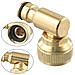 Adattatore Per Rubinetto Girevole A 90 Gradi - Ottone Standard Europeo - Foto miniatura 4