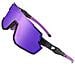 Occhiali Da Sole Sportivi Con Montatura Bianco Sabbia Purple - Foto miniatura 3