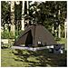 Tenda da Campeggio a Cupola per 4 Persone Marrone Impermeabile - Foto miniatura 2