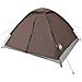 Tenda da Campeggio a Cupola per 4 Persone Marrone Impermeabile - Foto miniatura 4