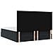 Struttura Letto Pouf con Materassi Nero 180x200 cm in Velluto - Foto miniatura 9