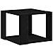 Tavolino da caffè Nero in rovere 40x40x30 cm in legno ingegnerizzato - Foto miniatura 1