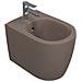 Sanitari Filomuro Opaco Infinity: Vaso, Bidet, Copriwater Soft-close - Tortora Opaco - Foto miniatura 4