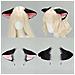 Orecchie Da Bestia Giandu Cosplay - Accessorio Peluche Nero - Foto miniatura 7