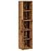Scaffali Porta CD 2 pz Legno Antico 21x16x93,5 cm in Truciolato - Foto miniatura 4