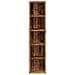 Scaffali Porta CD 2 pz Legno Antico 21x16x93,5 cm in Truciolato - Foto miniatura 5