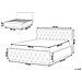 Letto Contenitore Bouclé Rochefort 160 X 200 Cm Bianco Sporco - Foto miniatura 7