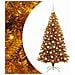 Albero di Natale con 300 LED con supporto Oro 180 cm PET - Foto miniatura 1