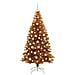Albero di Natale con 300 LED con supporto Oro 180 cm PET - Foto miniatura 4