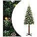 Albero di Natale snodato con 300 LED con supporto Verde 180 cm - Foto miniatura 1