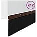 Spazzole per porte a vite 12 pcs Marrone 100 cm - Foto miniatura 3