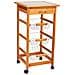 Carrello Da Cucina In Legno Marrone 37x37x76h - Foto miniatura 1