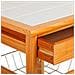 Carrello Da Cucina In Legno Marrone 37x37x76h - Foto miniatura 3