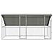 Cuccia per cani 2 pcs Argento 4 x 2 x 2 m Acciaio zincato - Foto miniatura 4