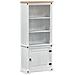 Credenza Bianco 74 x 38 x 170 cm Pino massello - Foto miniatura 1