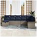 Set Divano da Giardino con cuscino 8 pcs Poly Rattan - Foto miniatura 3