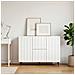 Credenza Bianco 89 x 34,5 x 62 cm Legno ingegnerizzato - Foto miniatura 2