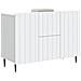 Credenza Bianco 89 x 34,5 x 62 cm Legno ingegnerizzato - Foto miniatura 3