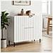 Credenza Bianco 89 x 34,5 x 62 cm Legno ingegnerizzato - Foto miniatura 4