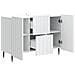 Credenza Bianco 89 x 34,5 x 62 cm Legno ingegnerizzato - Foto miniatura 5