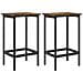 Sgabello da bar 2 pz Rovere Fumo 40 x 32 x 74 cm - Foto miniatura 1