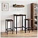 Sgabello da bar 2 pz Rovere Fumo 40 x 32 x 74 cm - Foto miniatura 2