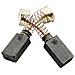 Spazzole di carbone per Ryobi CH465 - 7 x 11 x 18 mm - coppia - Foto miniatura 2