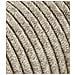 Cavo Elettrico Tondo Rivestito In Tessuto Colorato Filato Grezzo Canvas Beige 10 Metri 2x0,75 Rotondo Per Lampadari, Lampade, Abat Jour, Design. Made In Italy! - Foto miniatura 1