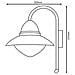 Luce Da Parete Esterna Con Sensore Sidney 60 W Argento 87105 - Foto miniatura 3