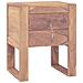 Comodino 40x30x50 Cm In Legno Massello Di Teak - Foto miniatura 1