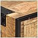 Credenza 80x31x71 Cm In Legno Massello Di Mango Grezzo - Foto miniatura 2