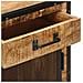 Credenza 80x31x71 Cm In Legno Massello Di Mango Grezzo - Foto miniatura 6