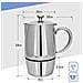 Caffettiera Induzione 6 Tazze 300 Ml Con Filtro Riduttore | Moka In Acciaio Resistente Adatta A Tutti I Piani: Induzione, Gas, Vetroceramica, Elettrico | sicura E Facile Da Usare - Foto miniatura 4