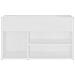 Panca Portascarpe Bianco 103x30x54,5 cm in Truciolato - Foto miniatura 6