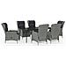 Set Mobili Da Pranzo Per Giardino 7 Pz Grigio Chiaro - Foto miniatura 1