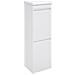 Top Cr221-b Pattumiera Per Raccolta Differenziata Con Ripiano Superiore Multiuso, 2 Secchi, Mobile D'acciaio Per Differenziata, 2 X 17 L (34 L), Bianco - Foto miniatura 2
