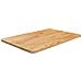 Piano Bagno Marrone Chiaro 60x40x1,5cm Legno Massello Trattato - Foto miniatura 1