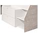 Letto Singolo Con Scrivania Integrata E Vani Portaoggetti Inclusi 90 X 200 Cm Bianco E Naturale - Gisele - Foto miniatura 3