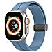 Cinturino Magnetico In Silicone Per Apple Watch Blue  Apple Watch 42 Mm/44 Mm/45 Mm/49 Mm - Foto miniatura 2
