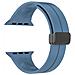 Cinturino Magnetico In Silicone Per Apple Watch Blue  Apple Watch 42 Mm/44 Mm/45 Mm/49 Mm - Foto miniatura 3