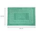 Tappeto Bagno Doccia Spugna Tinta Unita Torino Tappetino Super Assorbente In Cotone Pelo Corto Con Greca 45x60 Verde - Foto miniatura 5