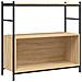 Libreria Rovere Sonoma 80x30x78,5 Cm Legno Multistrato E Ferro - Foto miniatura 2