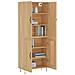 Credenza Rovere Sonoma 69,5x34x180 Cm In Legno Multistrato - Foto miniatura 3
