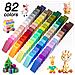 Argilla Polimerica, 82 Colori Argilla Da Modellare, Cottura Al Forno, Kit Di Argilla Creativa Con 19 Strumenti Di Argilla E 16 Tipi Di Accessori, Non Tossico, Non Appiccicoso, Ideale Regalo Di Argilla Artigianale Fai-da-te Per Bambini Adulti - Foto miniatura 2