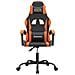 Sedia da Gaming Girevole Nero e Arancione in Similpelle - Foto miniatura 2